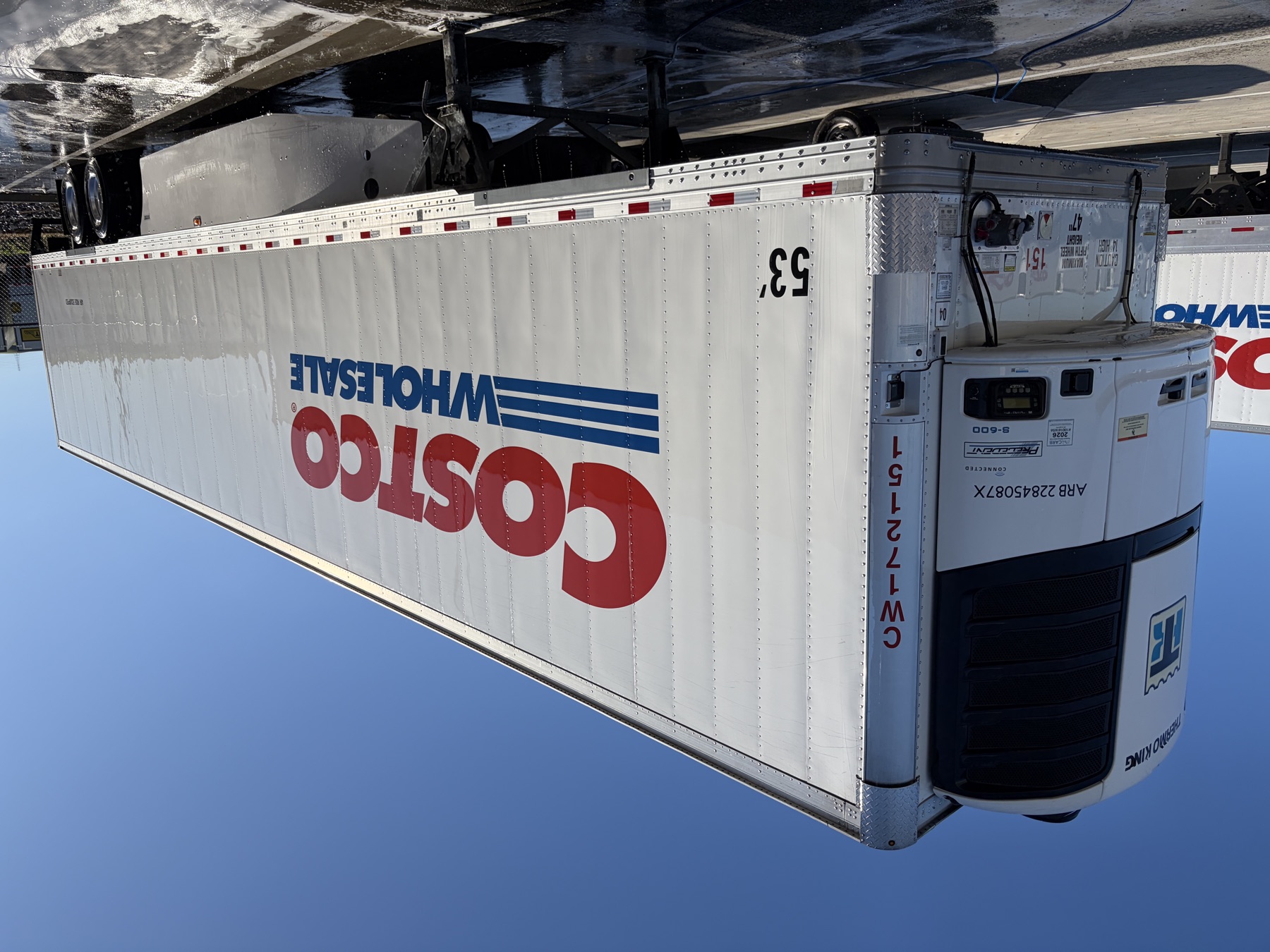 Washed trailer